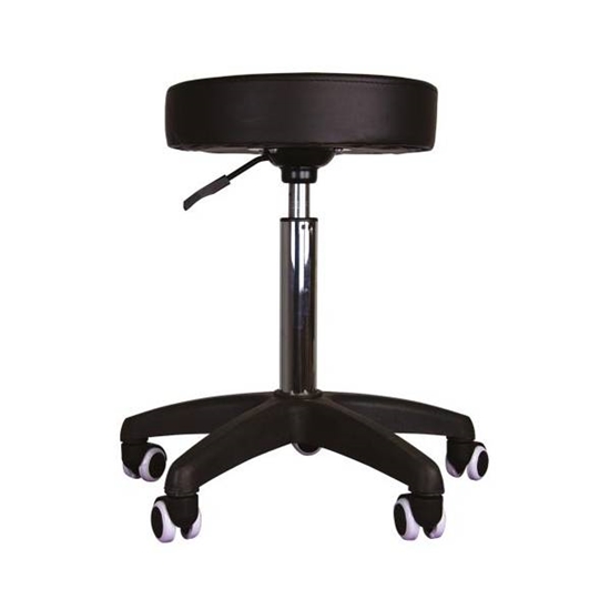 Picture of Black round grooming stool